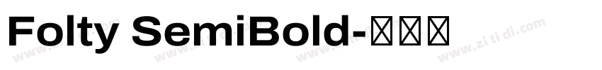 Folty SemiBold字体转换